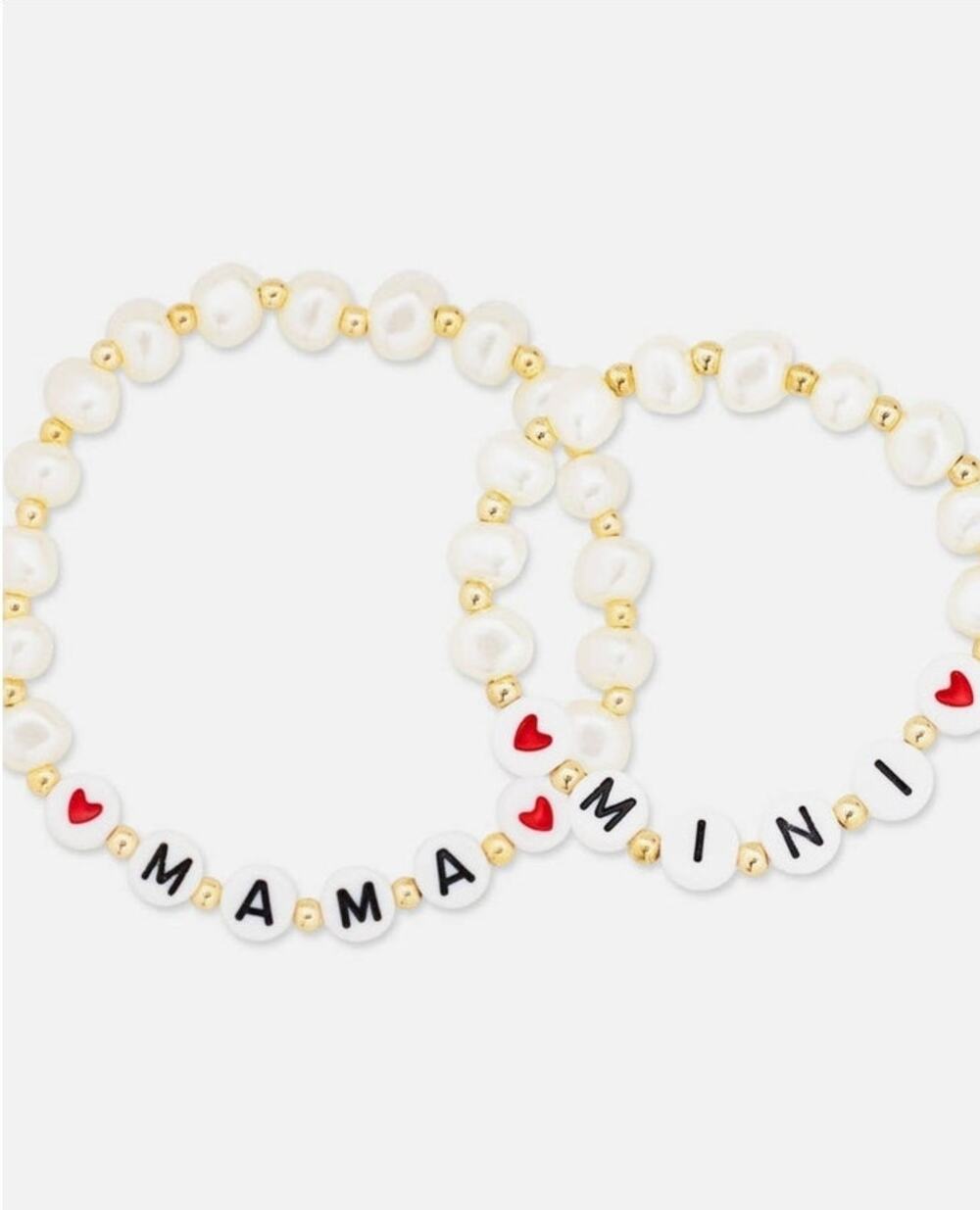 Mama Mini Matching Pearl Bracelet Set
